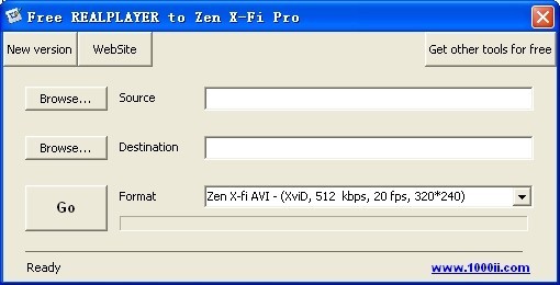 Free REALPLAYER to Zen X-Fi Pro