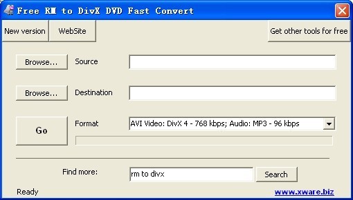 Free RM to DivX DVD Fast Convert