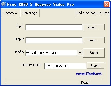 Free RMVB 2 Myspace Video Pro
