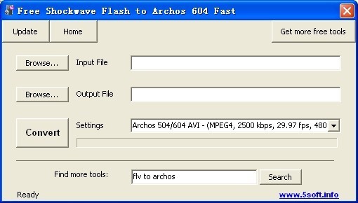 Free Shockwave Flash to Archos 604 Fast