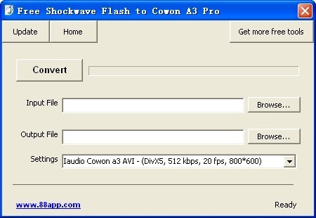Free Shockwave Flash to Cowon A3 Pro