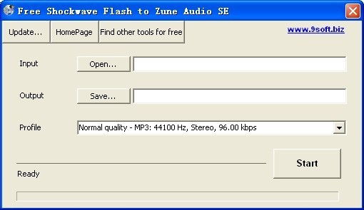 Free Shockwave Flash to Zune Audio SE