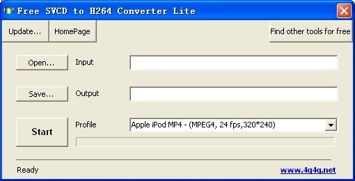 Free SVCD to H264 Converter Lite