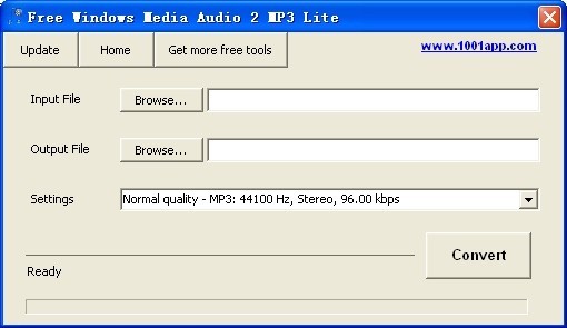 Free Windows Media Audio 2 MP3 Lite