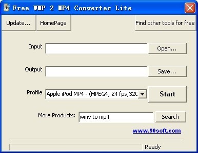 Free WMP 2 MP4 Converter Lite