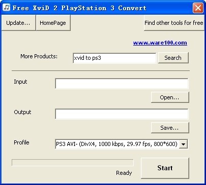 Free XviD 2 PlayStation 3 Convert