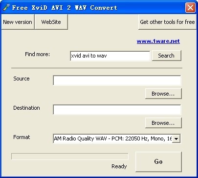 Free XviD AVI 2 WAV Convert