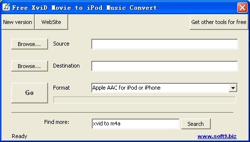 Free XviD Movie to iPod Music Convert