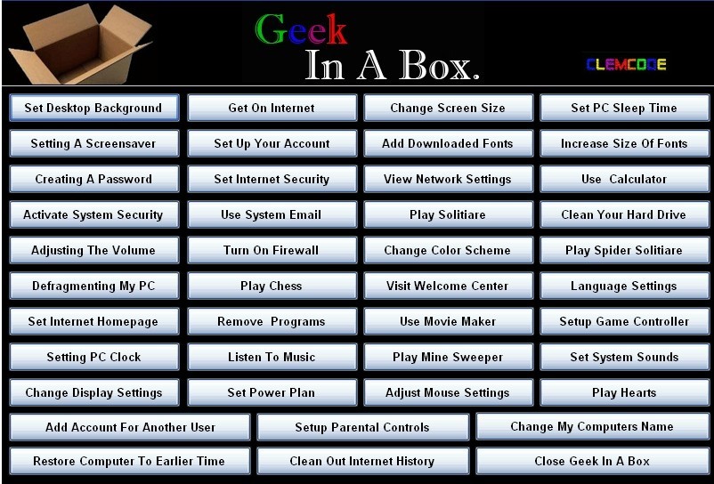 Geek In A Box - Vista