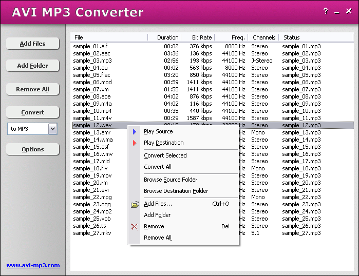 HooTech AVI MP3 Converter