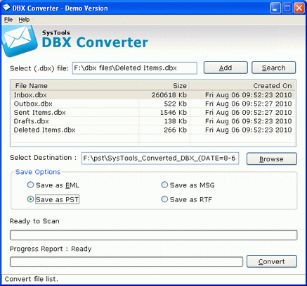 How to Move DBX Files
