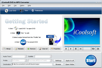 iCoolsoft DVD to MP3 Converter