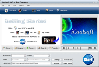 iCoolsoft DVD to iPod Converter