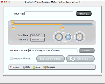 iCoolsoft iPhone Ringtone Maker for Mac