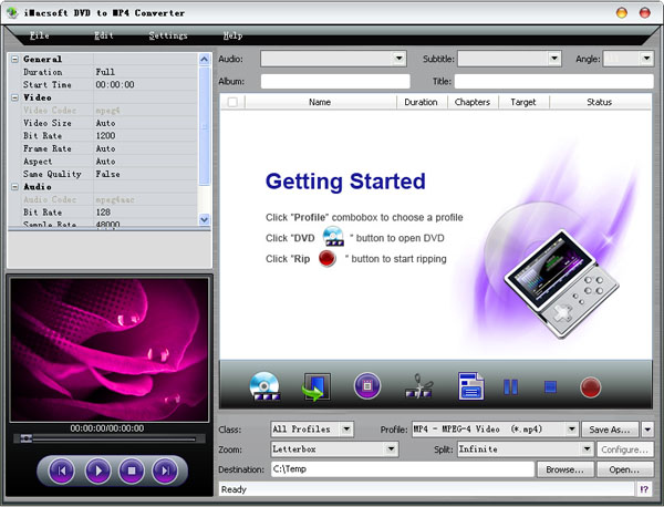 iMacsoft DVD to MP4 Converter