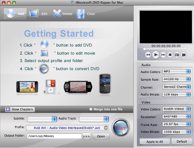 iMoviesoft DVD Ripper for Mac