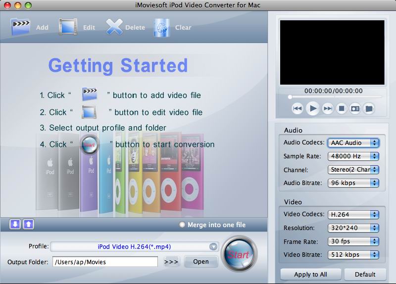 iMoviesoft iPod Video Converter for Mac