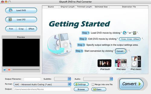 DVD to iPod Converter  Mac