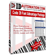 IDAutomation Code 39 Font Advantage