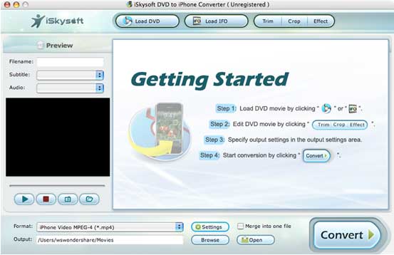 iSkysoft DVD to iPhone Converter for Mac