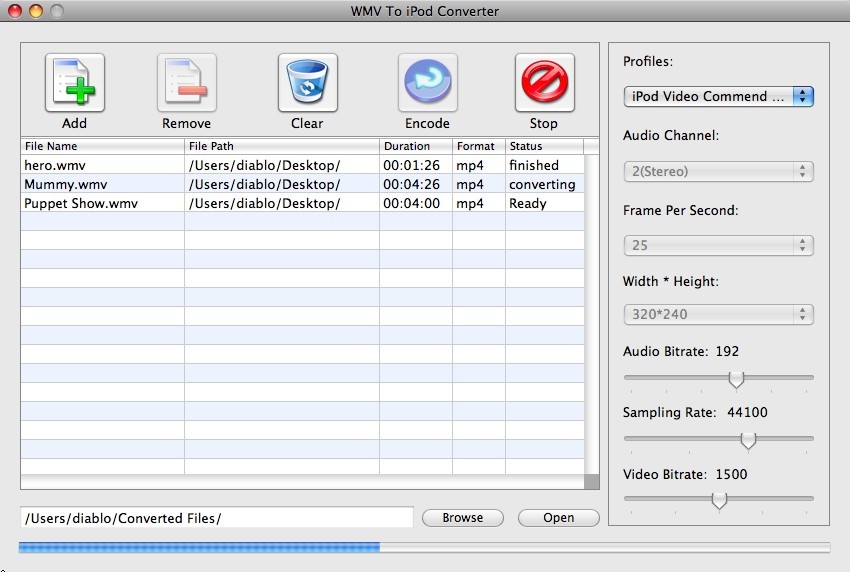 iTool WMV To iPod Converter for MAC