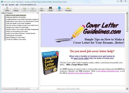 Job Cover Letter Help Ebook
