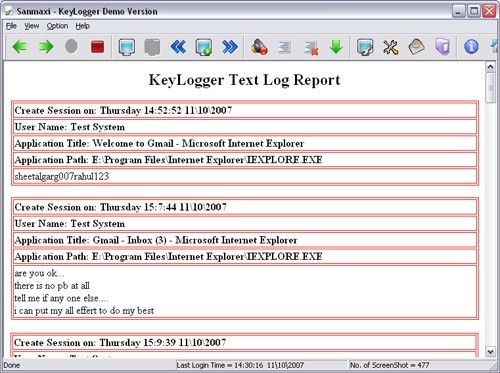 Keystroke Logging Software
