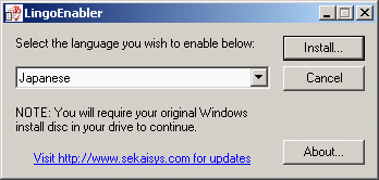 LanguageEnabler for Windows