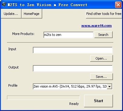 M2TS to Zen Vision m Free Convert