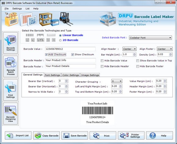 Manufacturing Industry 2D Barcodes