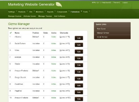 Marketing Website Generator