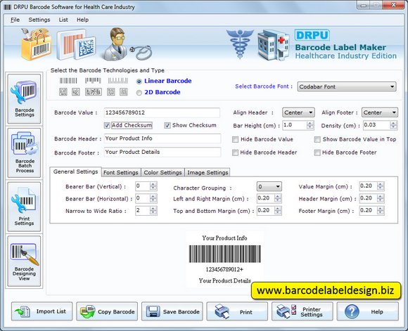 Medical Barcode Generator