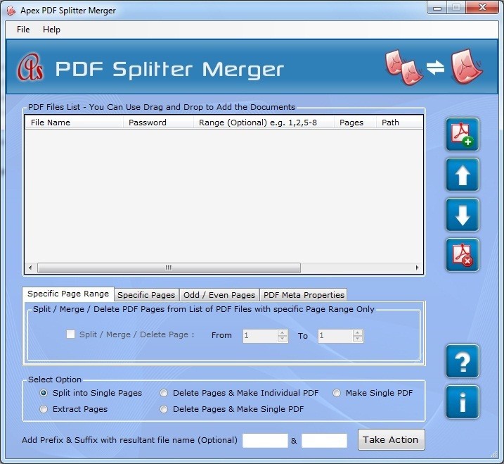 Merge PDF Files into One PDF File