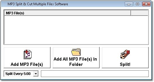 MP3 Split Into Multiple Files Software