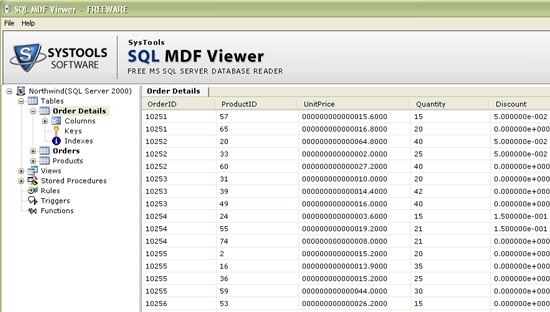 MS SQL Database Reader