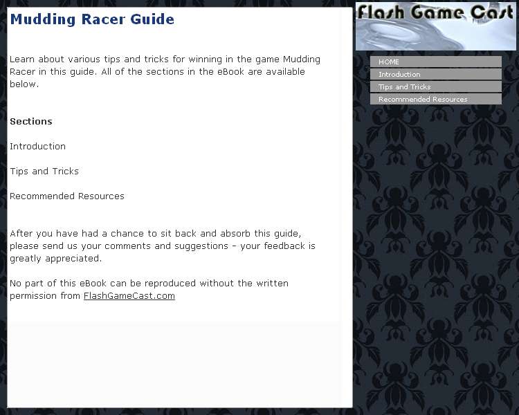 Mudding Racer Guide