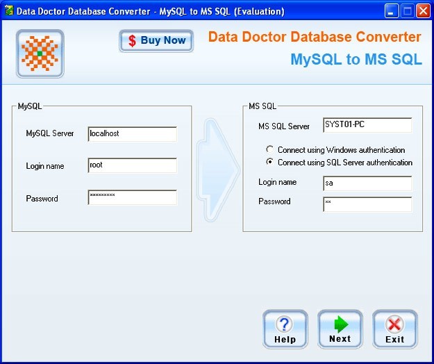 MySQL To MS SQL Conversion Software