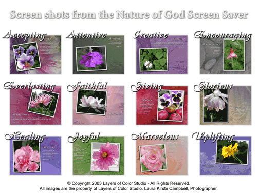Nature of God Screen Saver