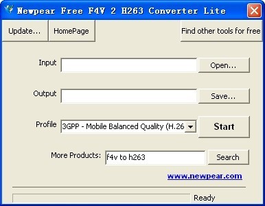 Newpear Free F4V 2 H263 Converter Lite