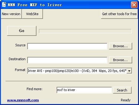 NNN Free MXF to Iriver