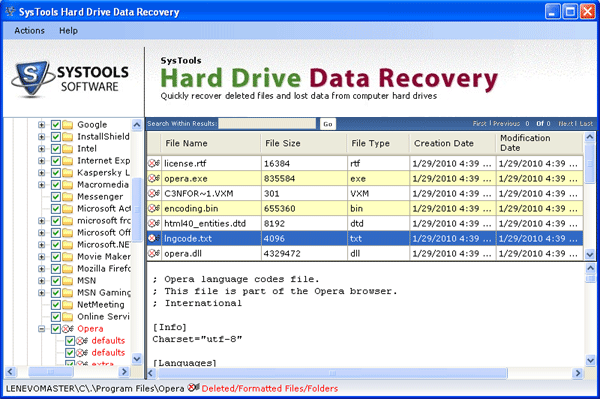 NTFS Hard Disk Recovery