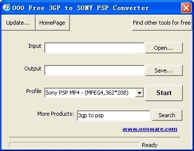 OOO Free 3GP to SONY PSP Converter