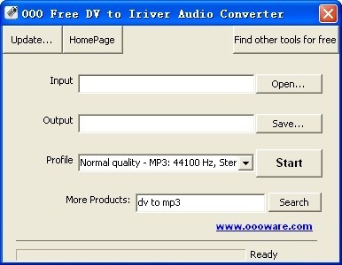 OOO Free DV to Iriver Audio Converter