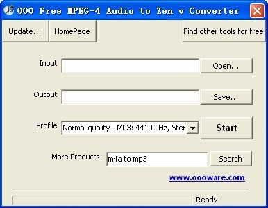 OOO Free MPEG-4 Audio to Zen v Converter