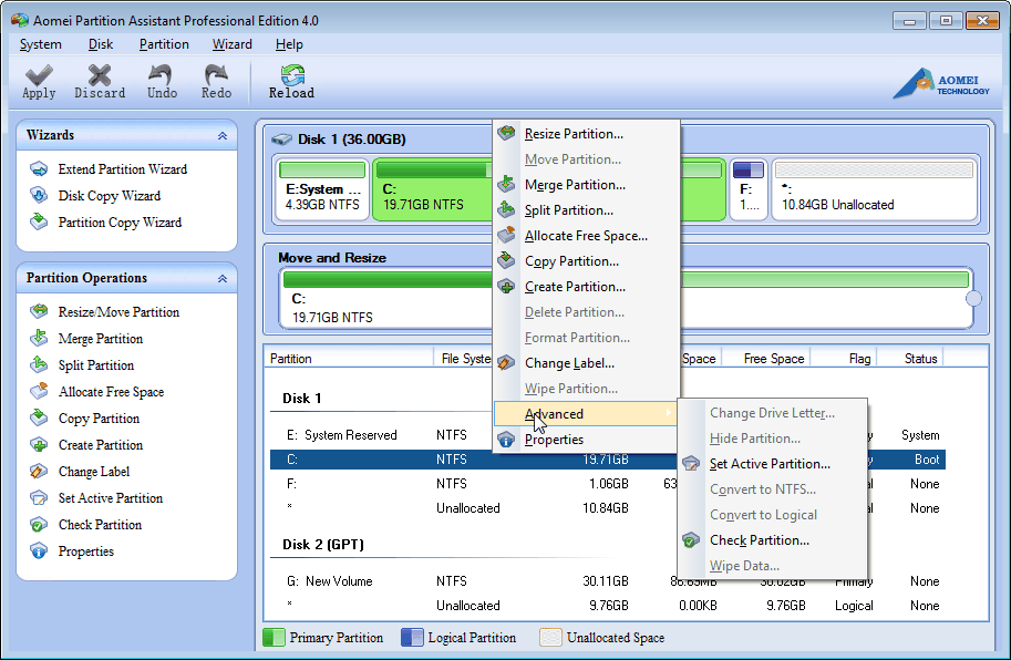 Partition Assistant Professional Edition