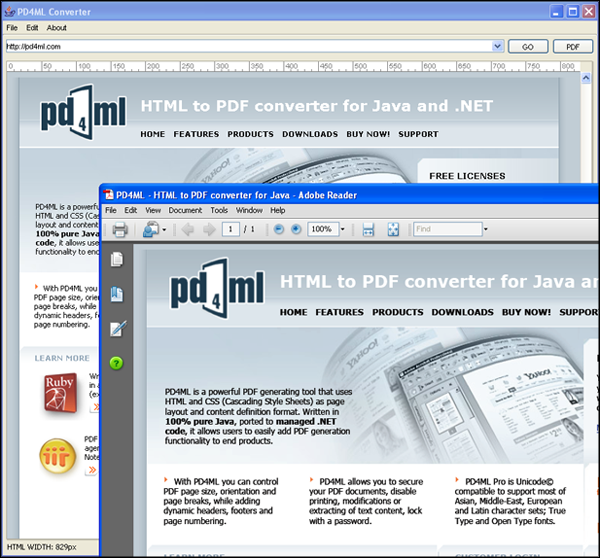 PD4ML.NET. HTML to PDF converter 3.2.4 (fin