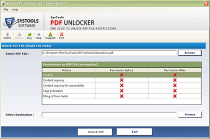 PDF Document Restrictions Remover
