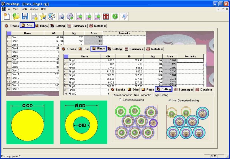 PLUS Rings:Rings Optimization Software
