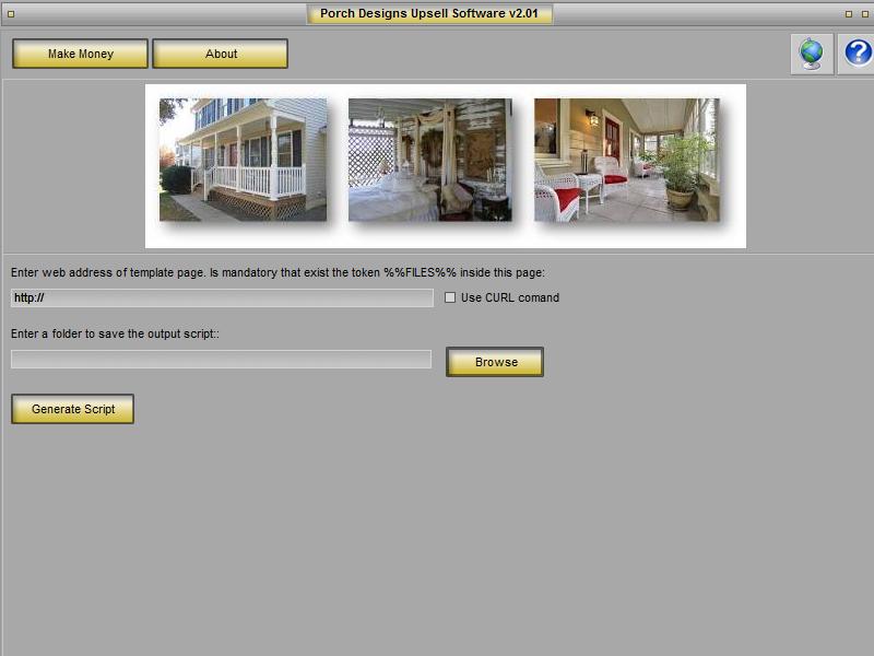 Porch Designs Upsell Page Maker