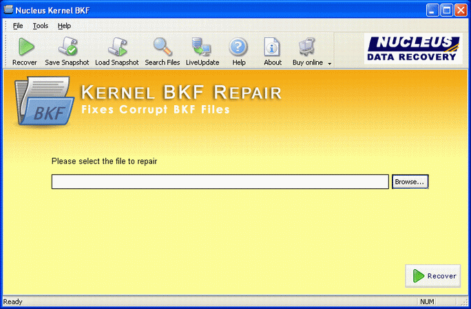 Repair MS Backup